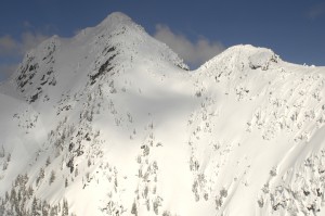 The upper 1/2 of Dread-locked basin; "Jah line". Hoser's Col -entrance to "Forbidden Zone"